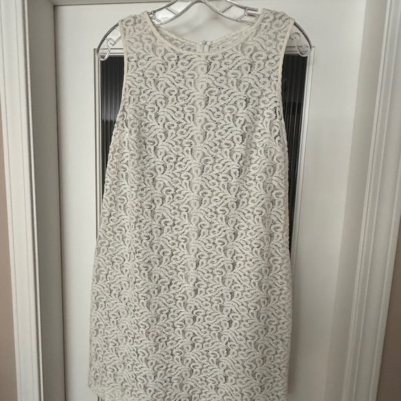 *LIKE NEW* White lace shift dress / tunic size M - Picture 2 of 7